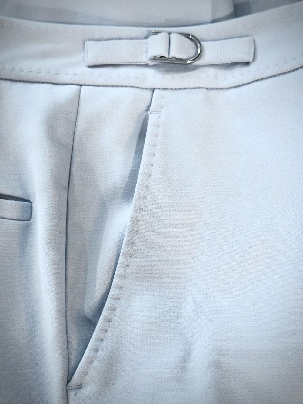 Gabriela Hearst Torres Wool Silk Trousers Lt. Blue Quiet Luxury Minimalist Sz:8 - Picture 8 of 16